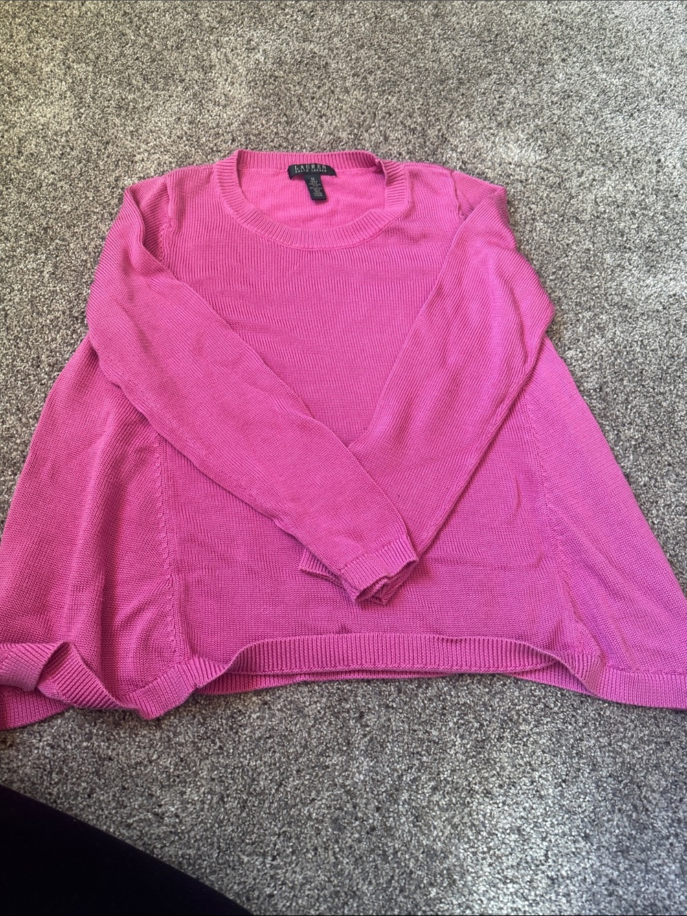 Lauren Ralph Lauren Bright Pink Crewneck Sweater